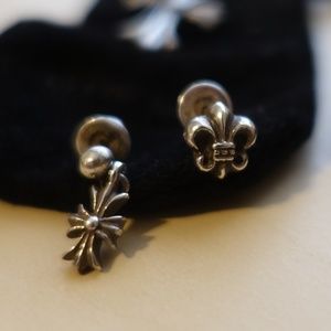 Authentic Chrome Hearts Baby Fat Cross Drops